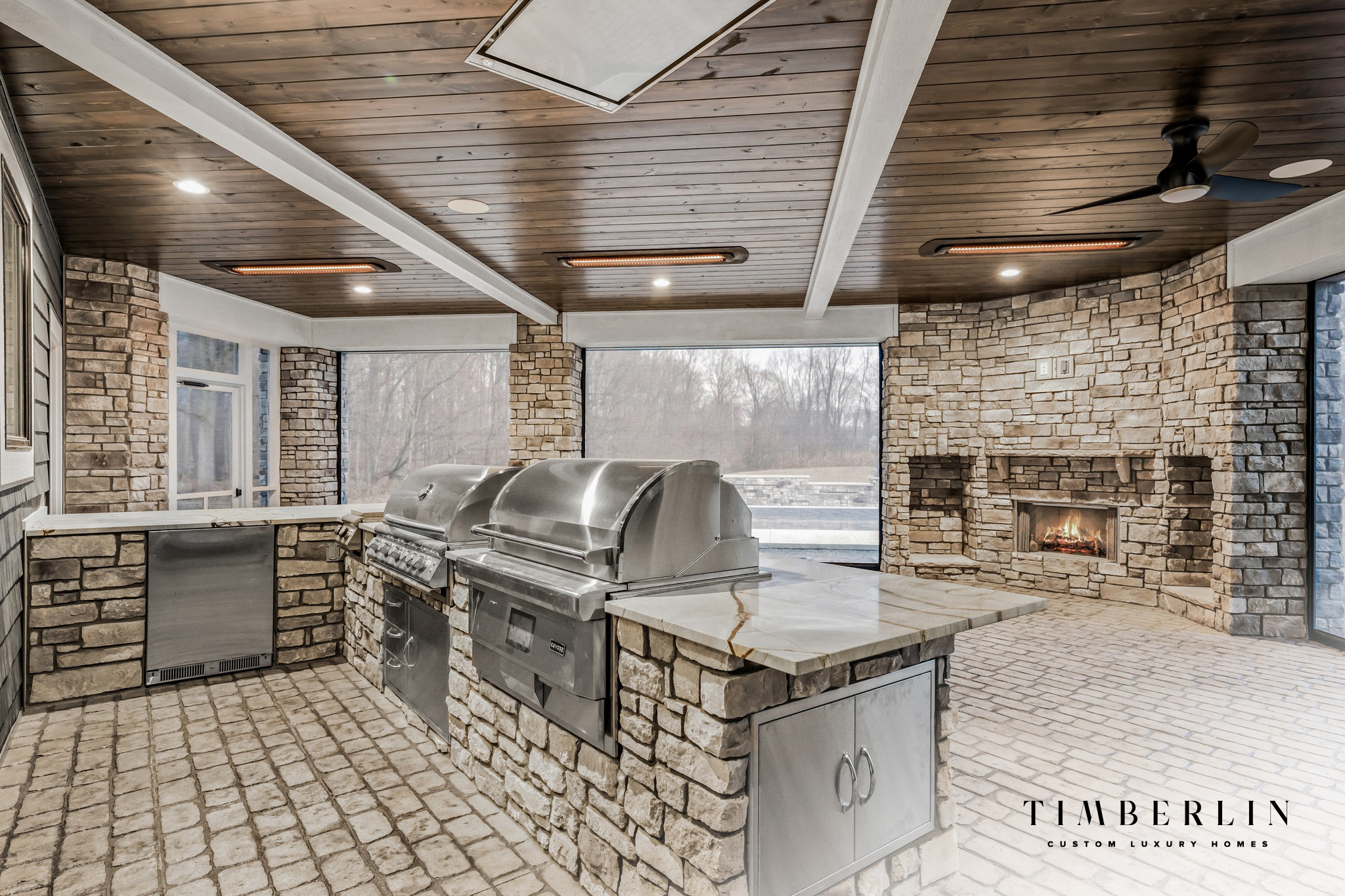 Timberlin Custom Luxury Homes Outdoor Kitchen