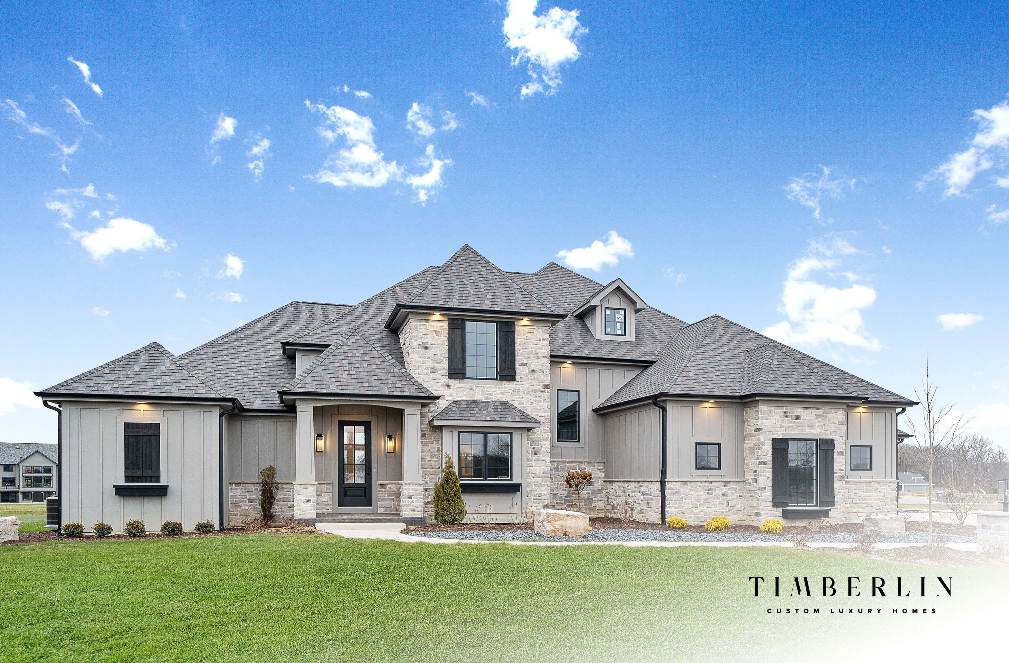 Brick Exterior - Timberlin Luxury Homes